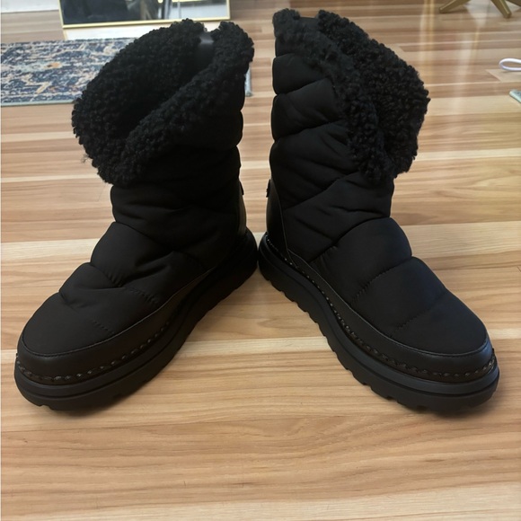 Sam Edelman Faux Fur Lined Insulated Ozie Boot in Black Size 8 New - Picture 11 of 12